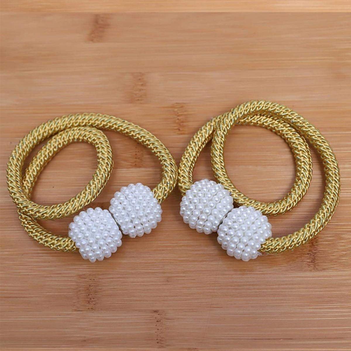 Master । Magnetic Curtain Tieback with Big Pearl Ball (1 Pair) । CN-28