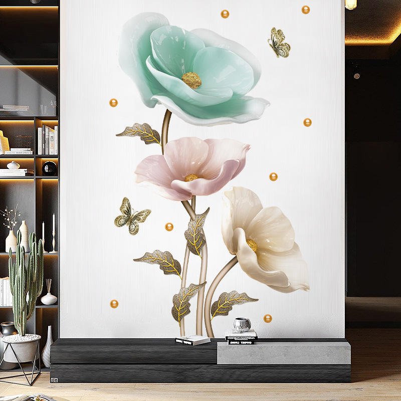 3D Orchid Flower Wall Sticker । CN-12