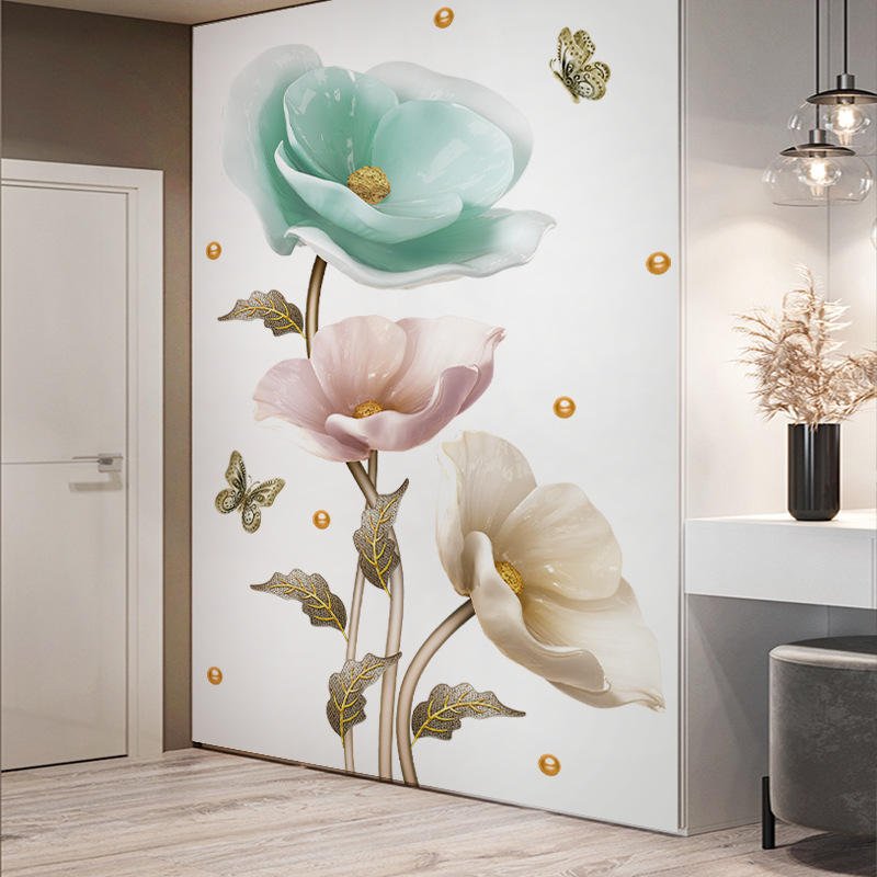 3D Orchid Flower Wall Sticker । CN-12