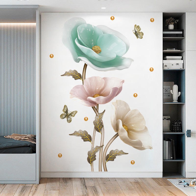 3D Orchid Flower Wall Sticker । CN-12