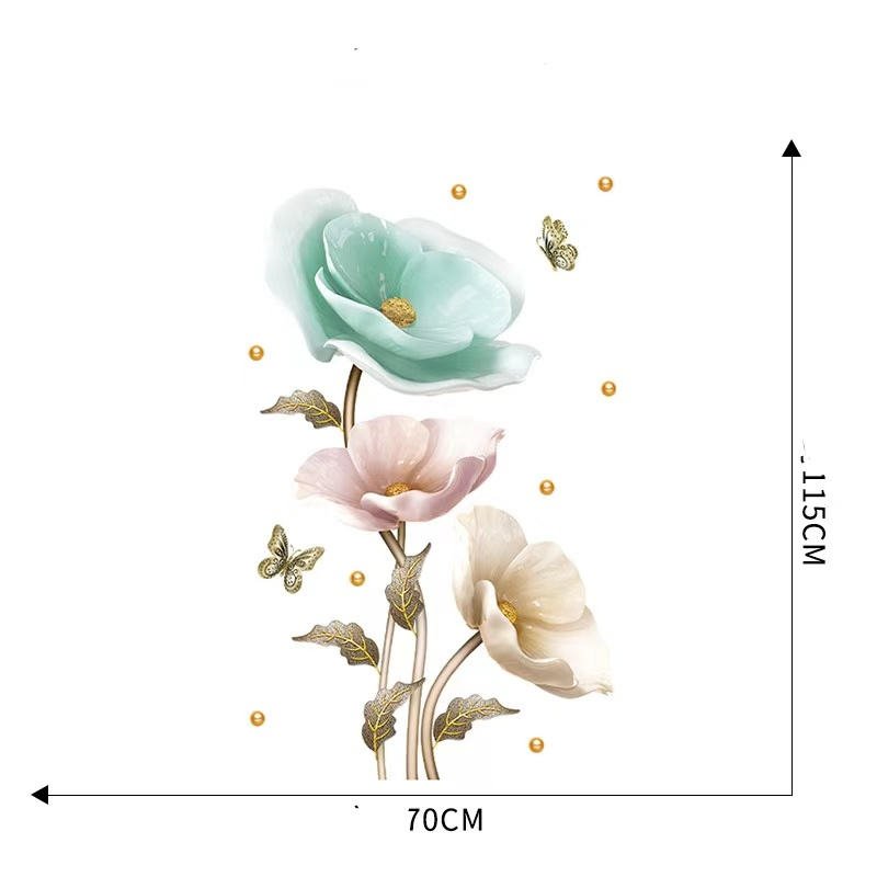 3D Orchid Flower Wall Sticker । CN-12