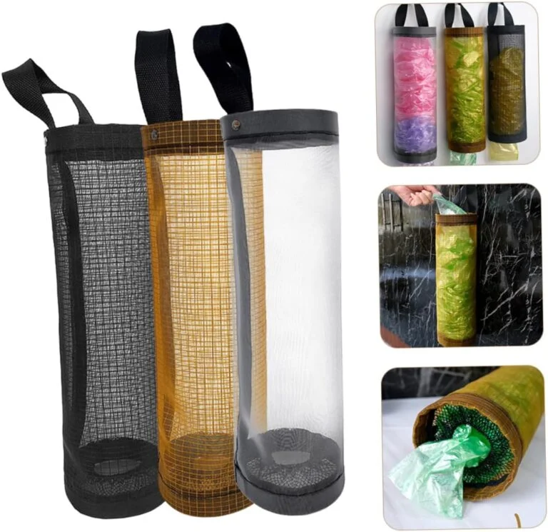 3 PCs (Transparent + Golden + Black) । Durable Home Grocery Bag Holder । CN-19